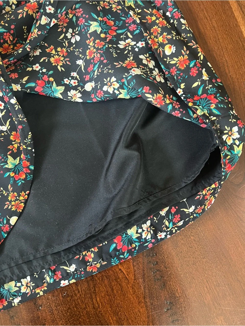 J. Crew Mercantile Black Floral Dress